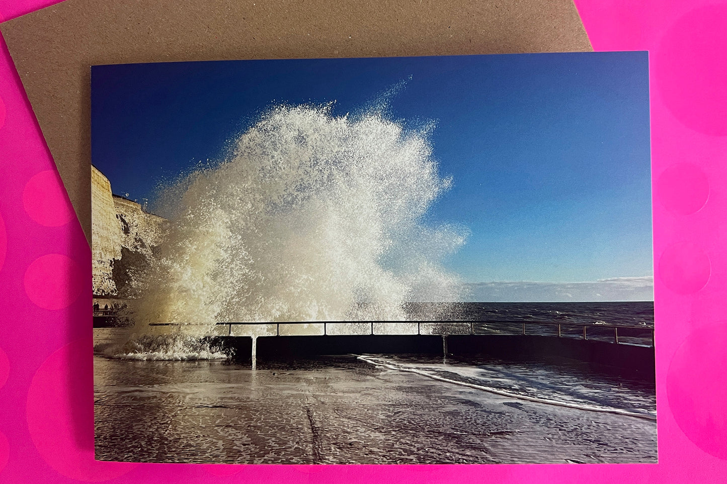 'Explosion' Saltdean Promenade Greeting Card