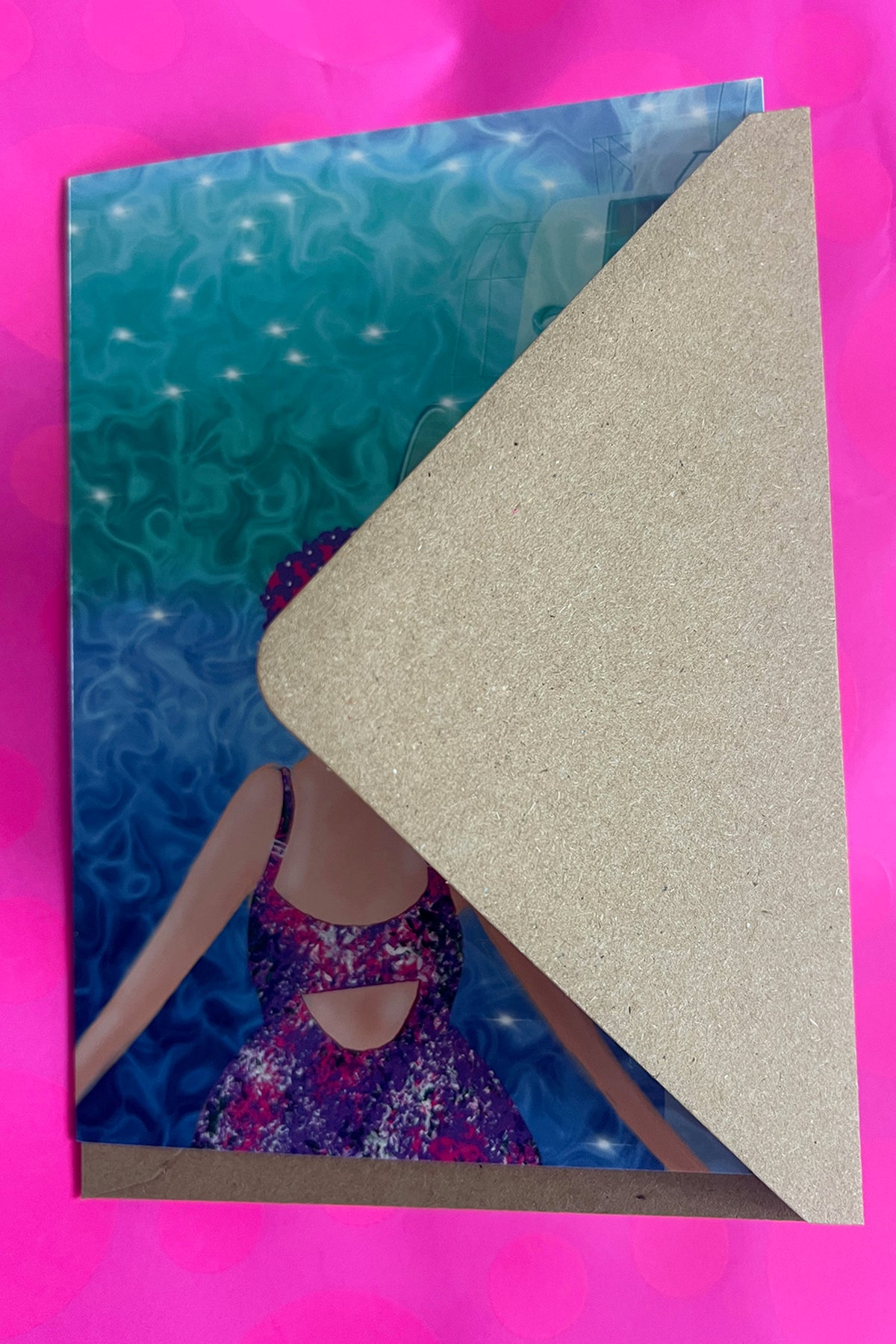 A Lido Lady Greeting Card