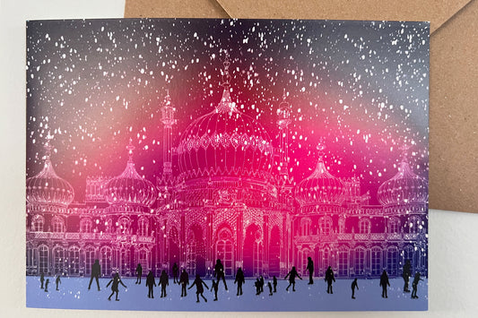 'Brighton on Ice' Christmas Card (7"x5")