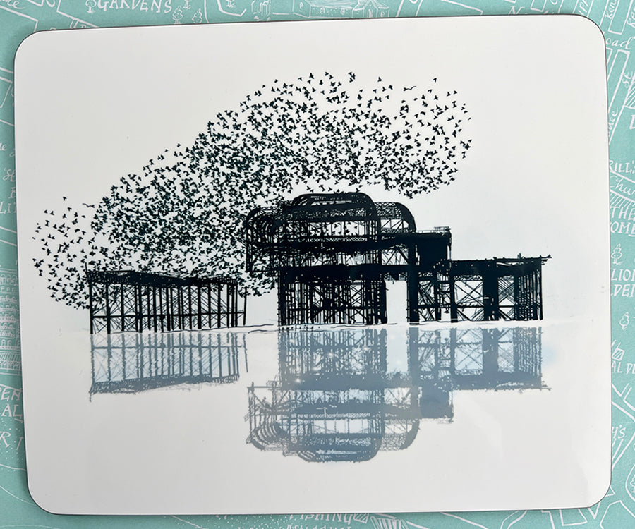 Brighton and hove the starlings over the West Pier design placemat