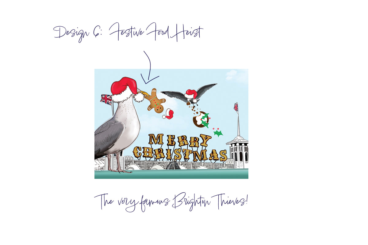 Festive Food Heist Christmas Card