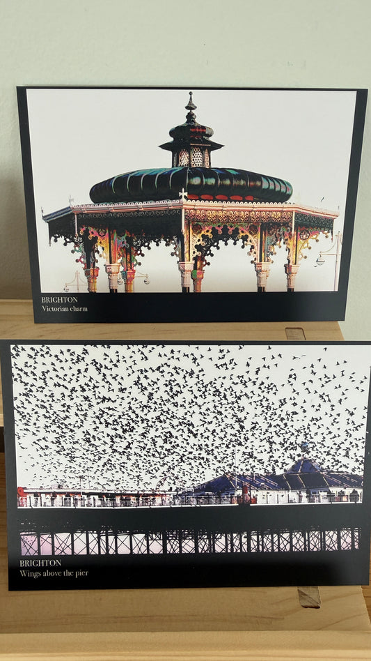 Pack of 6 Notelets - 2 designs Brighton inspired