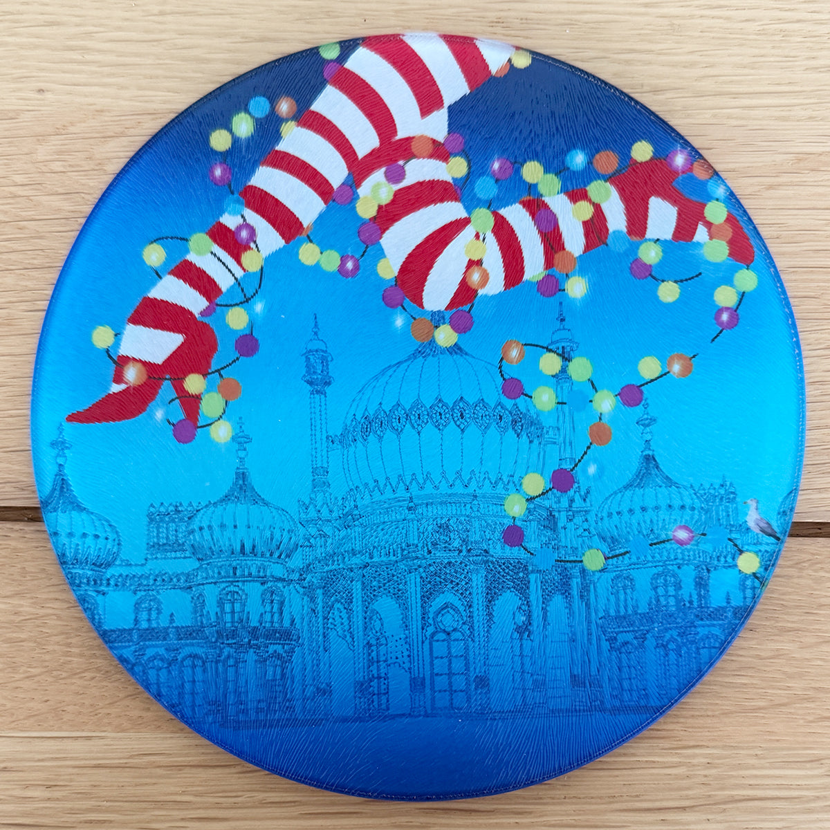 Unapologetically Brighton  Glass chopping board