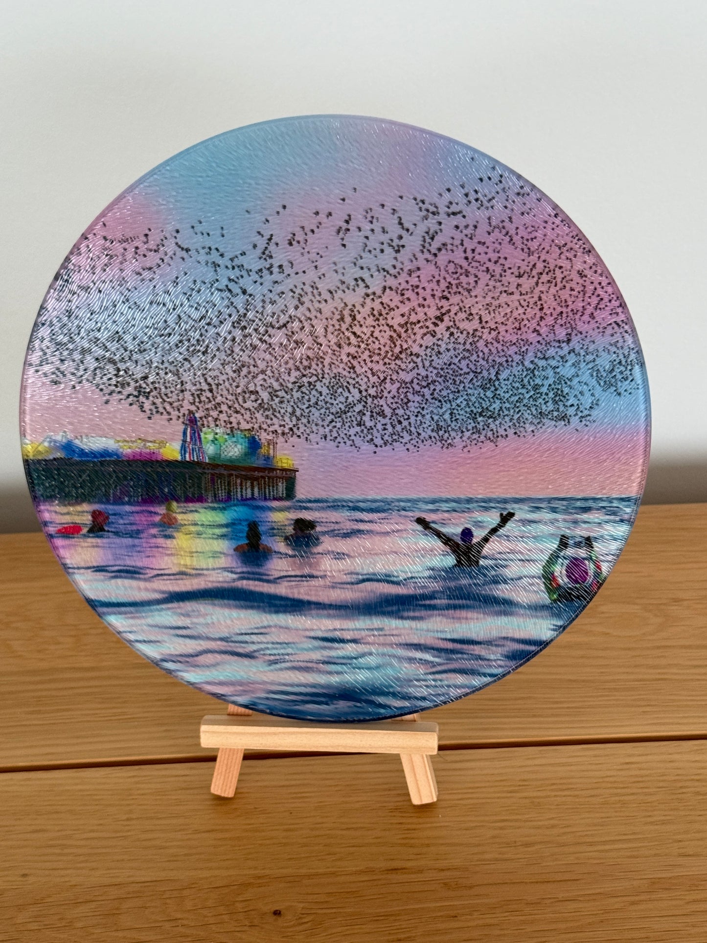 Murmuration Swim Glass chopping board
