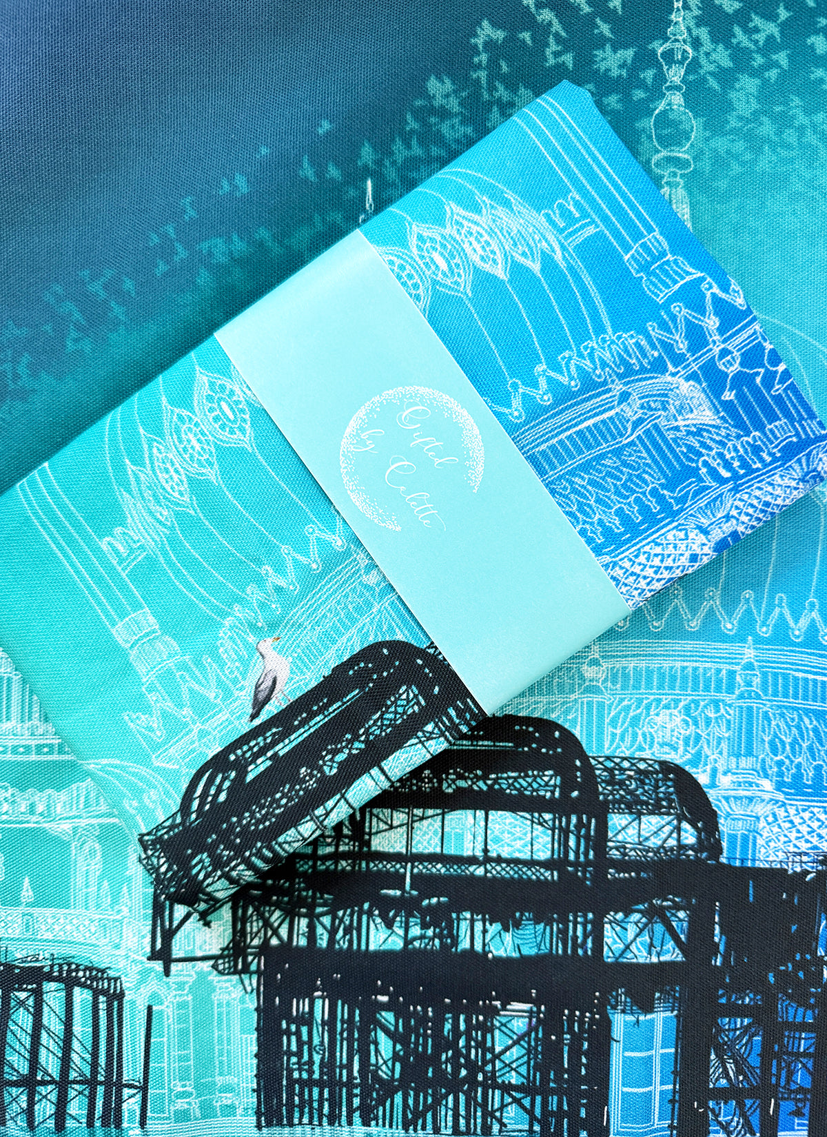 100% Cotton Tea Towel - Brighton Blue