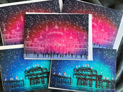 Pack of 5 Christmas Cards (x3 Pavilion, x2 Pier)