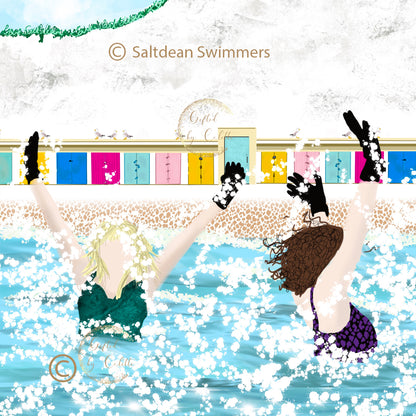 Saltdean Swimmers Greeting Card