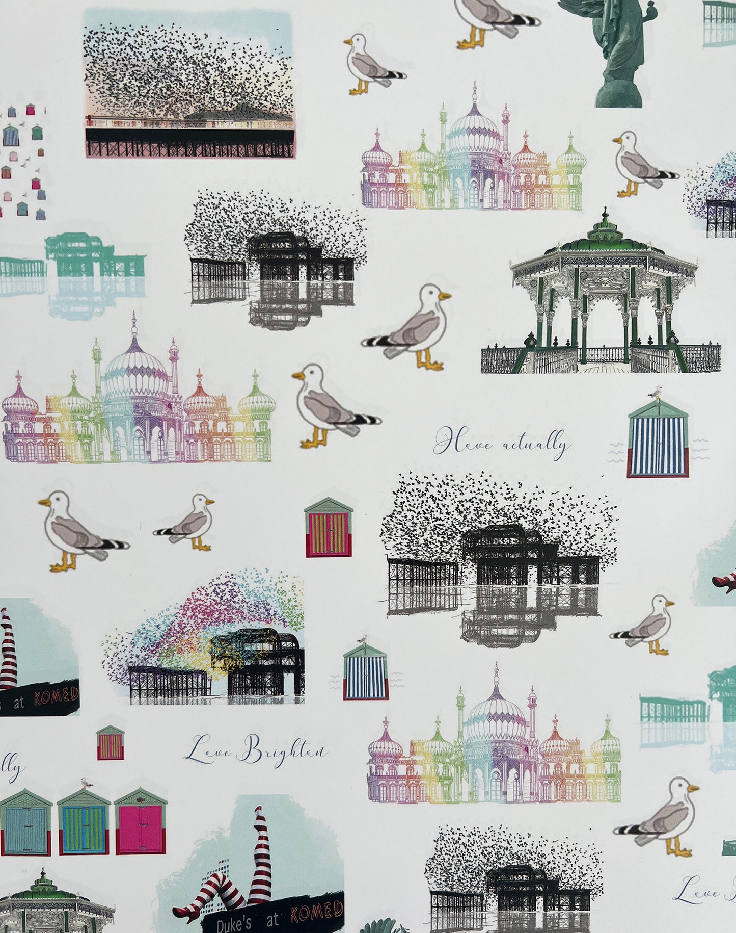 Brighton Icons Gift Wrap